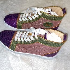 Christian Louboutin sneaker. GENTLY WORN ONCE!!   SIZE EURO 38.5